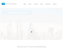 Tablet Screenshot of financialmarketing.com